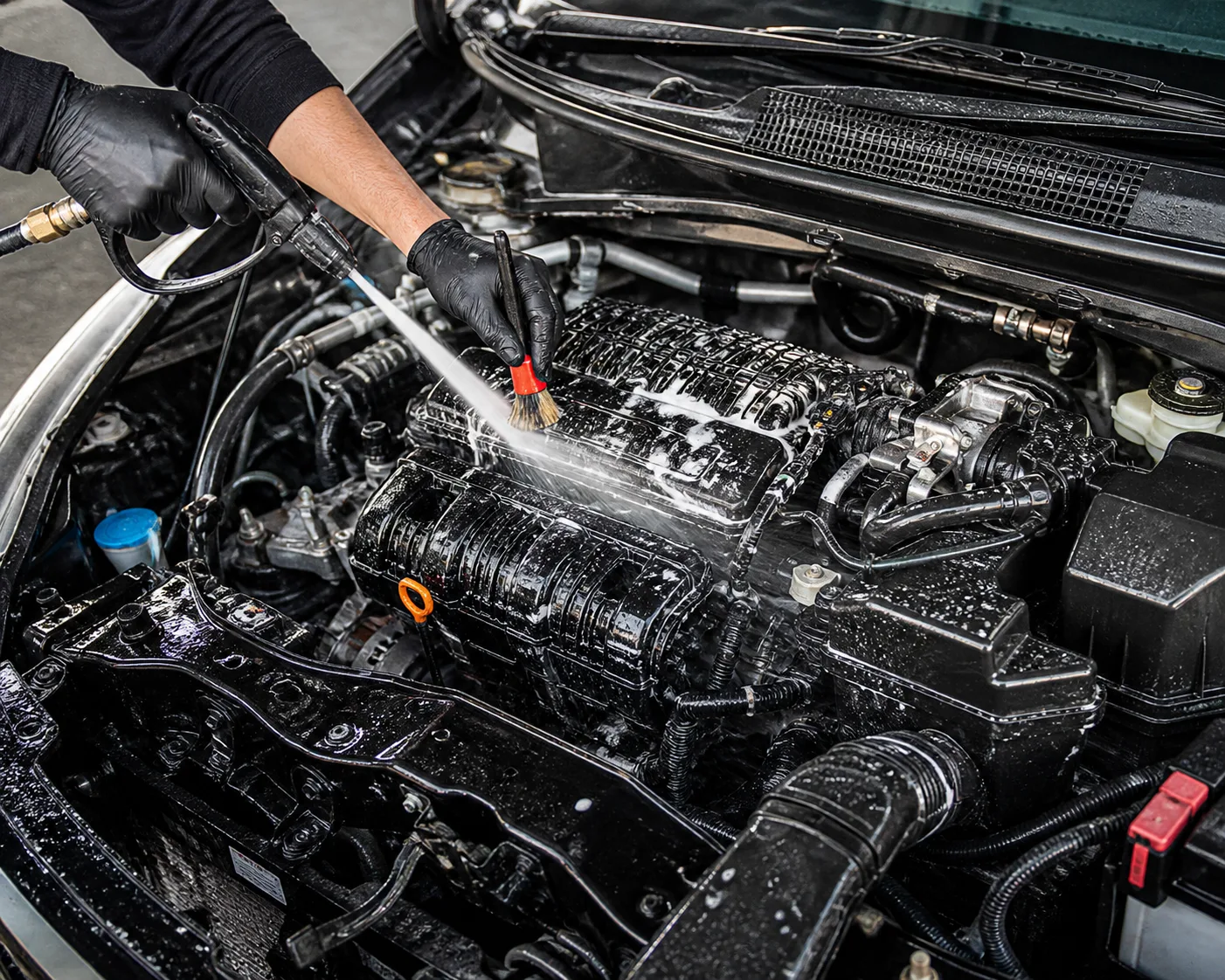 Lavado de motor profesional